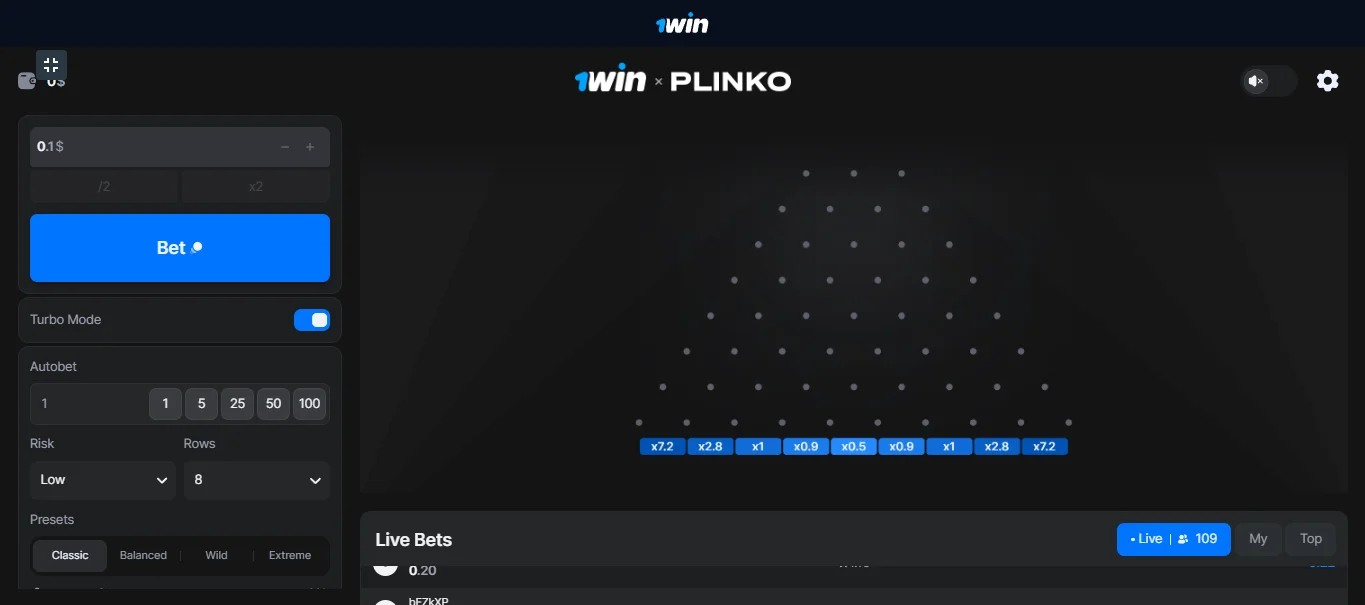 Plinko with crypto